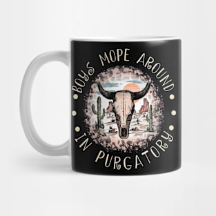 Boys Mope Around In Purgatory Bull Leopard Cactus Mug